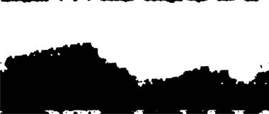 Grunge üst üste biniyor. Soyut siyah-beyaz vektör arkaplanı. Çatlak, leke ve noktalarda kirli desenli tek renkli klasik yüzey. Karanlık korku tarzında eski bir duvar.