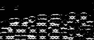 Grunge üst üste biniyor. Soyut siyah-beyaz vektör arkaplanı. Çatlak, leke ve noktalarda kirli desenli tek renkli klasik yüzey. Karanlık korku tarzında eski bir duvar.