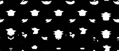 Grunge üst üste biniyor. Soyut siyah-beyaz vektör arkaplanı. Çatlak, leke ve noktalarda kirli desenli tek renkli klasik yüzey. Karanlık korku tarzında eski bir duvar.