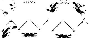 Grunge üst üste biniyor. Soyut siyah-beyaz vektör arkaplanı. Çatlak, leke ve noktalarda kirli desenli tek renkli klasik yüzey. Karanlık korku tarzında eski bir duvar.