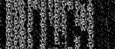 Grunge üst üste biniyor. Soyut siyah-beyaz vektör arkaplanı. Çatlak, leke ve noktalarda kirli desenli tek renkli klasik yüzey. Karanlık korku tarzında eski bir duvar.