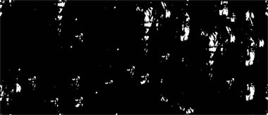 Grunge üst üste biniyor. Soyut siyah-beyaz vektör arkaplanı. Çatlak, leke ve noktalarda kirli desenli tek renkli klasik yüzey. Karanlık korku tarzında eski bir duvar.