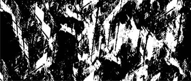 Grunge black and white pattern. Monochrome particles abstract texture. Background of cracks, scuffs, chips, stains, ink spots, lines. Dark design background surface. Gray printing element