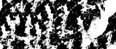 Grunge black and white pattern. Monochrome particles abstract texture. Background of cracks, scuffs, chips, stains, ink spots, lines. Dark design background surface. Gray printing element