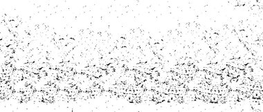 Grunge üst üste biniyor. Soyut siyah-beyaz vektör arkaplanı. Çatlak, leke ve noktalarda kirli desenli tek renkli klasik yüzey. Karanlık korku tarzında eski bir duvar.