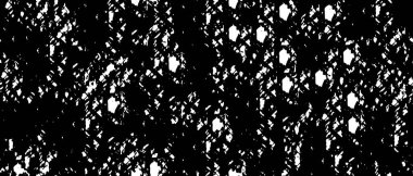 Grunge üst üste biniyor. Soyut siyah-beyaz vektör arkaplanı. Çatlak, leke ve noktalarda kirli desenli tek renkli klasik yüzey. Karanlık korku tarzında eski bir duvar.