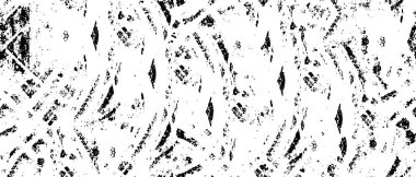 Grunge üst üste biniyor. Soyut siyah-beyaz vektör arkaplanı. Çatlak, leke ve noktalarda kirli desenli tek renkli klasik yüzey. Karanlık korku tarzında eski bir duvar.