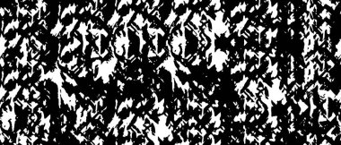 Grunge üst üste biniyor. Soyut siyah-beyaz vektör arkaplanı. Çatlak, leke ve noktalarda kirli desenli tek renkli klasik yüzey. Karanlık korku tarzında eski bir duvar.