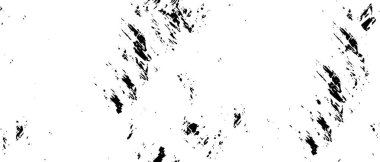 Siyah ve beyaz soyut arka plan. Noktaların, çatlakların, tozların, lekelerin tek renkli dokusu. Yazdırma ve tasarım için desen