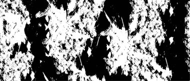 Siyah ve beyaz soyut arka plan. Noktaların, çatlakların, tozların, lekelerin tek renkli dokusu. Yazdırma ve tasarım için desen
