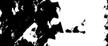 Siyah ve beyaz soyut arka plan. Noktaların, çatlakların, tozların, lekelerin tek renkli dokusu. Yazdırma ve tasarım için desen