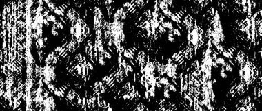 Siyah ve beyaz soyut arka plan. Noktaların, çatlakların, tozların, lekelerin tek renkli dokusu. Yazdırma ve tasarım için desen