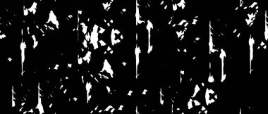 Siyah ve beyaz soyut arka plan. Noktaların, çatlakların, tozların, lekelerin tek renkli dokusu. Yazdırma ve tasarım için desen