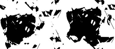 Siyah ve beyaz soyut arka plan. Noktaların, çatlakların, tozların, lekelerin tek renkli dokusu. Yazdırma ve tasarım için desen