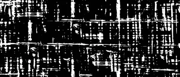 Grunge üst üste biniyor. Soyut siyah-beyaz vektör arkaplanı. Çatlak, leke ve noktalarda kirli desenli tek renkli klasik yüzey. Karanlık korku tarzında eski bir duvar.