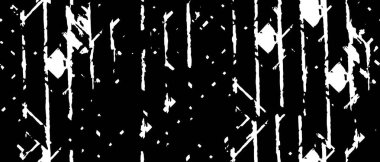 Siyah ve beyaz soyut arka plan. Noktaların, çatlakların, tozların, lekelerin tek renkli dokusu. Yazdırma ve tasarım için desen