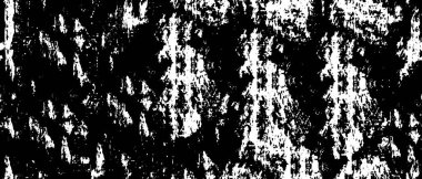 Siyah ve beyaz soyut arka plan. Noktaların, çatlakların, tozların, lekelerin tek renkli dokusu. Yazdırma ve tasarım için desen