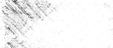 Siyah ve beyaz soyut arka plan. Noktaların, çatlakların, tozların, lekelerin tek renkli dokusu. Yazdırma ve tasarım için desen