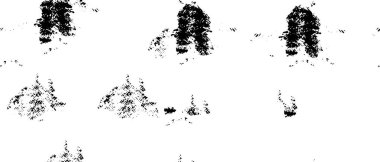 Siyah ve beyaz soyut arka plan. Noktaların, çatlakların, tozların, lekelerin tek renkli dokusu. Yazdırma ve tasarım için desen