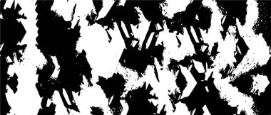 Grunge üst üste biniyor. Soyut siyah-beyaz vektör arkaplanı. Çatlak, leke ve noktalarda kirli desenli tek renkli klasik yüzey. Karanlık korku tarzında eski bir duvar.