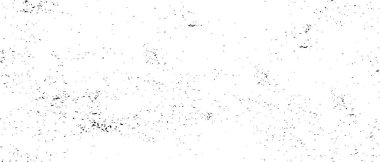 Grunge üst üste biniyor. Soyut siyah-beyaz vektör arkaplanı. Çatlak, leke ve noktalarda kirli desenli tek renkli klasik yüzey. Karanlık korku tarzında eski bir duvar.