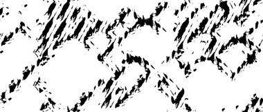 Grunge üst üste biniyor. Soyut siyah-beyaz vektör arkaplanı. Çatlak, leke ve noktalarda kirli desenli tek renkli klasik yüzey. Karanlık korku tarzında eski bir duvar.