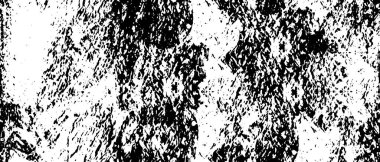 Grunge üst üste biniyor. Soyut siyah-beyaz vektör arkaplanı. Çatlak, leke ve noktalarda kirli desenli tek renkli klasik yüzey. Karanlık korku tarzında eski bir duvar.