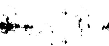 Grunge üst üste biniyor. Soyut siyah-beyaz vektör arkaplanı. Çatlak, leke ve noktalarda kirli desenli tek renkli klasik yüzey. Karanlık korku tarzında eski bir duvar.