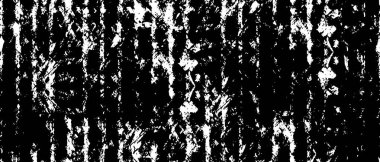 Grunge üst üste biniyor. Soyut siyah-beyaz vektör arkaplanı. Çatlak, leke ve noktalarda kirli desenli tek renkli klasik yüzey. Karanlık korku tarzında eski bir duvar.