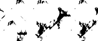 Grunge üst üste biniyor. Soyut siyah-beyaz vektör arkaplanı. Çatlak, leke ve noktalarda kirli desenli tek renkli klasik yüzey. Karanlık korku tarzında eski bir duvar.