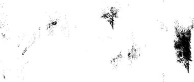 Grunge üst üste biniyor. Soyut siyah-beyaz vektör arkaplanı. Çatlak, leke ve noktalarda kirli desenli tek renkli klasik yüzey. Karanlık korku tarzında eski bir duvar.