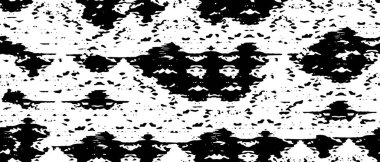 Grunge üst üste biniyor. Soyut siyah-beyaz vektör arkaplanı. Çatlak, leke ve noktalarda kirli desenli tek renkli klasik yüzey. Karanlık korku tarzında eski bir duvar.