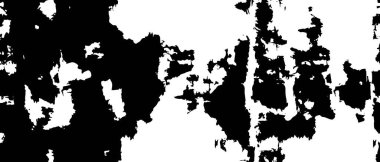 Grunge üst üste biniyor. Soyut siyah-beyaz vektör arkaplanı. Çatlak, leke ve noktalarda kirli desenli tek renkli klasik yüzey. Karanlık korku tarzında eski bir duvar.