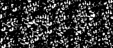 Grunge üst üste biniyor. Soyut siyah-beyaz vektör arkaplanı. Çatlak, leke ve noktalarda kirli desenli tek renkli klasik yüzey. Karanlık korku tarzında eski bir duvar.