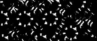 Grunge üst üste biniyor. Soyut siyah-beyaz vektör arkaplanı. Çatlak, leke ve noktalarda kirli desenli tek renkli klasik yüzey. Karanlık korku tarzında eski bir duvar.