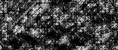 Grunge üst üste biniyor. Soyut siyah-beyaz vektör arkaplanı. Çatlak, leke ve noktalarda kirli desenli tek renkli klasik yüzey. Karanlık korku tarzında eski bir duvar.