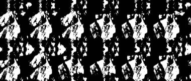 Grunge üst üste biniyor. Soyut siyah-beyaz vektör arkaplanı. Çatlak, leke ve noktalarda kirli desenli tek renkli klasik yüzey. Karanlık korku tarzında eski bir duvar.