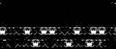 Grunge üst üste biniyor. Soyut siyah-beyaz vektör arkaplanı. Çatlak, leke ve noktalarda kirli desenli tek renkli klasik yüzey. Karanlık korku tarzında eski bir duvar.