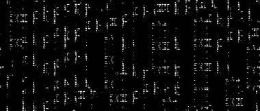 Grunge üst üste biniyor. Soyut siyah-beyaz vektör arkaplanı. Çatlak, leke ve noktalarda kirli desenli tek renkli klasik yüzey. Karanlık korku tarzında eski bir duvar.