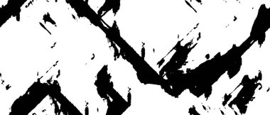 Grunge üst üste biniyor. Soyut siyah-beyaz vektör arkaplanı. Çatlak, leke ve noktalarda kirli desenli tek renkli klasik yüzey. Karanlık korku tarzında eski bir duvar.