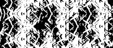 Monokrom Doku Vektörü Soyut Kusursuz Siyah ve Beyaz Grunge Arkaplanı