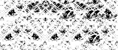 Monokrom Doku Vektörü Soyut Kusursuz Siyah ve Beyaz Grunge Arkaplanı