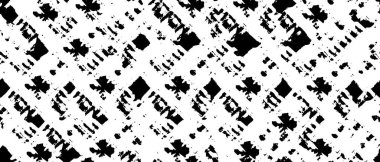 Grunge üst üste biniyor. Soyut siyah-beyaz vektör arkaplanı. Tek renkli vintage yüzey