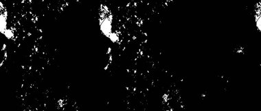 Grunge üst üste biniyor. Soyut siyah-beyaz vektör arkaplanı. Tek renkli vintage yüzey