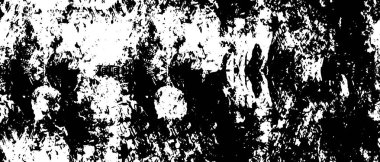 Grunge üst üste biniyor. Soyut siyah-beyaz vektör arkaplanı. Tek renkli vintage yüzey
