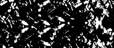 Grunge üst üste biniyor. Soyut siyah-beyaz vektör arkaplanı. Tek renkli vintage yüzey