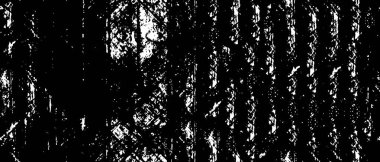 Grunge üst üste biniyor. Soyut siyah-beyaz vektör arkaplanı. Tek renkli vintage yüzey