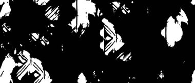 Grunge üst üste biniyor. Soyut siyah-beyaz vektör arkaplanı. Tek renkli vintage yüzey