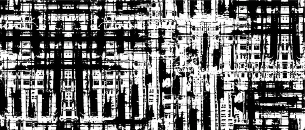 Абстрактный Черно Белый Гранж Пунктирный Рисунок Векторная Иллюстрация Лицензионные Стоковые Векторы
