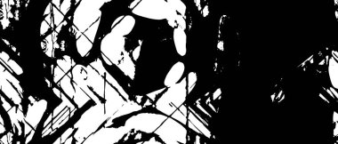 soyut vintage çizilmiş siyah mürekkep dokusu ve arkaplan, vektör